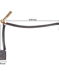 Battle Tested Adc Motor Brush Kit Keeps Your Golf Cart Rolling Smooth And Delivering Raw Torque For Ezgo Txt And Club Car Electric Cruisers From Nineteen Ninety Seven Through Two Thousand Nine, dimensions displayed.