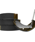 Semi-metallic brake shoes from Rear Brake Kit for 2005 2006 2007 2008 Chevy Silverado 1500 and GMC Sierra 1500 with Drum Brakes 4 Piece Set Brake Drums and Semi Metallic Shoes Replacement