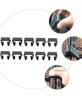Outdoor Wicker Furniture Clips 10 Pack Sectional Sofa Fasteners For Patio Rattan Chairs Stay Put Windproof Clamps close-up