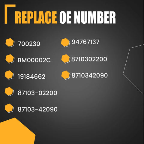 List of OE numbers for Straight Up Front Hvac Heater Blower Motor For Toyota Corolla Matrix Rav4 700230 replacement.