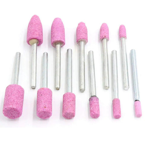 Heavy Duty Abrasive Mounted Stone Points Rotary Tool Bits For Electric Grinding And Polishing Chrome Corundum Cylinder Head Kits