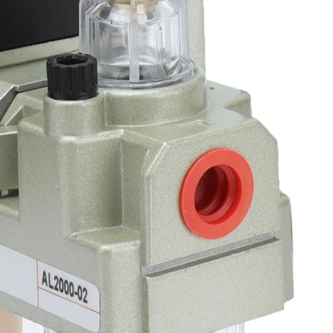 Close-up of Heavy Duty Aluminum Alloy Filter Pressure Regulator Kit With Gauge for pneumatic systems