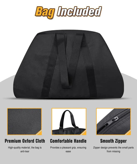 Bag included for Adjustable Archery Target Stand For Foam And 3D Targets Portable; black Oxford cloth with handles