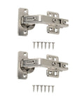 Premium 135 Degree Mesh Hinges For Screen Doors And Patio Net Frames Featuring Slick Soft Close Action And Rock Solid Steel Build That Takes The Daily Hustle Without Skipping A Beat Pack Of 2 with mounting screws