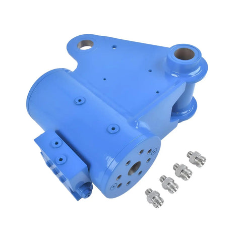 Heavy Duty Platform Rotator For S Series Boom Lifts S40 S60 S80 Straight Up 94398GT showing blue swivel gear with fittings
