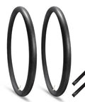 700X25-28C Road Bike Inner Tubes 2 Pack With 48mm Presta Valve Premium Butyl Rubber Puncture Resistant Replacement Tubes Includes Two Tire Levers Fits Most Road Bikes