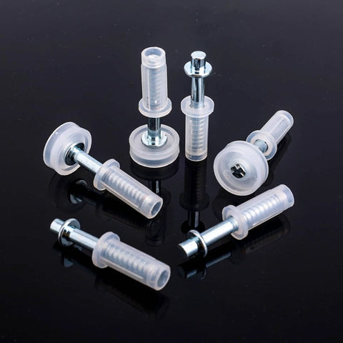 Six Piece Bi-Fold Door Top Roller Guide Wheels And Top Pivot Kit With Spring Loaded for folding doors on black surface