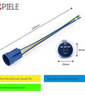 APIELE blue 22mm metal emergency stop push button switch with 3-wire yellow, blue, green harness and 20mm connector