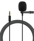 Car Mic With 3.5mm Plug And Play Wired Mic For Vehicle Stereo Head Unit Radio Noise Canceling Lavalier Clip Works With Smartphones PCs Laptops And Tablets, featuring lavalier clip and 4.8ft cable.