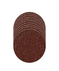 Super Smooth 2 Inch Sanding Discs With Soft Foaming Backer Plate for Drill Attachment Rotary Tool Hook And Loop Grip Includes 60 Pieces Of 320 Grit Pads For Serious Buffing And Polishing Jobs Today, stack of 320 grit sanding pads shown.