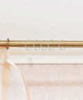 12 Piece Zinc Alloy Shower Curtain Hooks With Smooth Glide Double Sided Rings For Bathroom Rods No Tools Needed Easy Install Durable Rust Resistant With Shiny Silver Finish