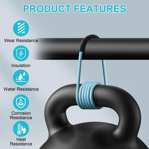 Heat Shrink Tubing Kit 127 Pieces With A Two To One Shrink Ratio Marine Grade Industrial Wire Insulation Black hanging on a rod