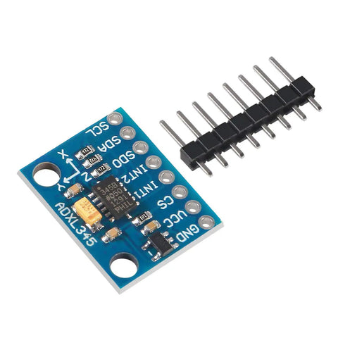 GY-291 ADXL345 3 Axis Digital Accelerometer Tilt Module For Arduino With I2C And SPI Interfaces 5 Pack Low Power Gravity Sensor For Hands On Projects And Pro Makers blue PCB with pin header