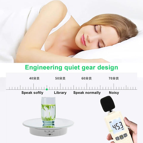 Electric Motorized Rotating Display Stand With 360 Degree Turntable For Product Photography Jewelry Cake And 3D Models That Spins Smoothly Shows Everything From Every Angle Like A Boss At Work with quiet gear design