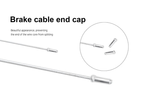 Brake cable end cap for Gyro Brake Cable Kit For Bikes Full Front And Rear Cable Set With Upper And Lower Cables Spinner Rotors