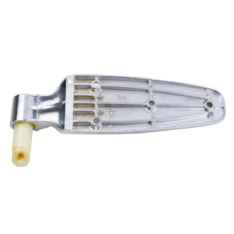 Reversible Cam Rise Hinge With Flush Mount And Polished Chrome Finish Self Closing Design Heavy Duty Steel Waterproof And Corrosion Resistant Easy Install For Cabinets And Doors underside view