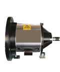 Electromagnetic clutch brake assembly, DC24V, single flange; silver motor housing with black end caps