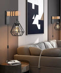 Plug In Farmhouse Wall Sconces Set Of Two For Bedroom Or Living Room, Rustic Wall Mount Lights With Long 60-Inch Cord And On/Off Switch, Industrial Chic Bedside Lamps on living room wall above sofa