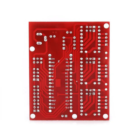 Red circuit board from CNC Engraving Controller Board Kit With Nano 3.0 And A4988 Driver For DIY 3D Printer Engraving Expansion V4.