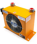 Beefed-Up Hydraulic Air Cooler And Oil Radiator for Efficient Oil Cooling, Multi-Voltage DC12V/DC24V and AC110-240V/380V with fan.