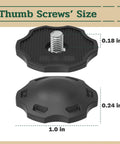 Elite Knurled Thumb Screws For Riddell SpeedFlex Football Helmets Youth And Adult Secure Replacement Fasteners dimensions 0.18 in and 0.24 in.