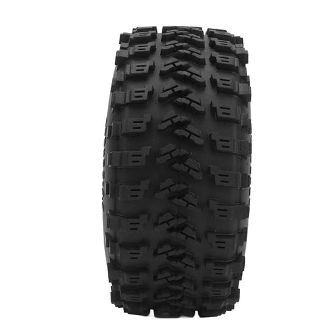 Close-up of a rugged black tire with deep treads, suitable for electric bikes and scooters.