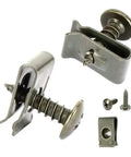 Heavy Duty Metal Screw Clip Set U Shaped Fastener Bumper Guard Buckle With Self Tapping Screws And Iron Sheet Bolts For Mudguard Protection Durable Auto Parts Kit Easy Install Job 10 Pieces on a white background.
