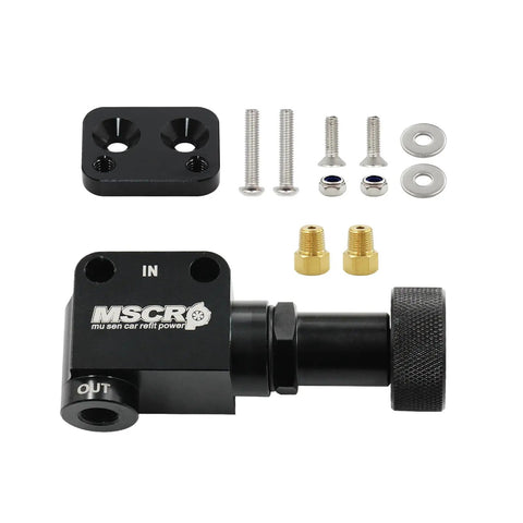 Universal Adjustable Billet Aluminum Knob Proportioning Valve Kit With Bracket, under-floor master cylinders, hardware included