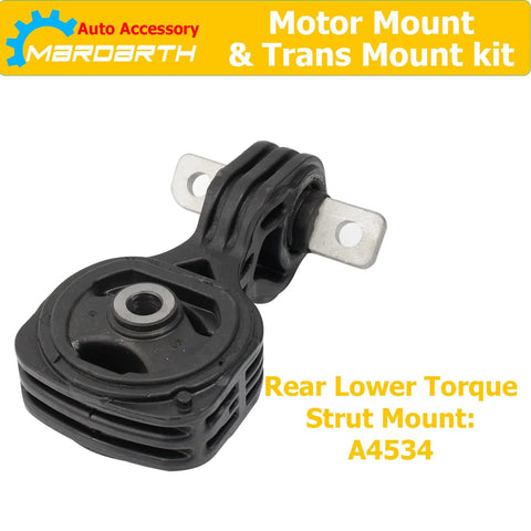 Rear lower torque strut mount A4534 from set of 4 engine mounts and transmission mounts for 2006 2011 Honda Civic 1.8L automatic