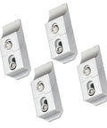 Low Profile Aluminum Side Clamp Vise Kit With 60kN Holding Force: set of four side clamps for CNC milling setup.
