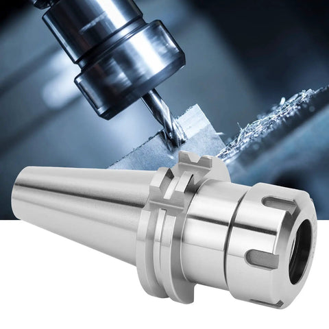 Built Tough CNC Milling Tool Holder SK40 ER32 Pro Grade For CNC Machining Lathe, 132mm shank, metal cutting scene