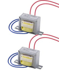 Two Pack 110V To 12V AC Power Transformer 10W 50/60Hz Output For Synchronous Motors Lighting And Audio Gear Built Tough With Mounting Holes And Rust Resistant Finish