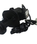 Rock Solid Flood Coolant System For Vertical Drill Presses Featuring 1/8 Hp Pump With 3 Phase 220/440 V Wiring, black pump with cord.