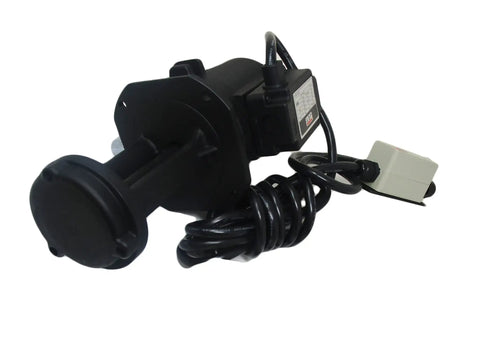 Rock Solid Flood Coolant System For Vertical Drill Presses Featuring 1/8 Hp Pump With 3 Phase 220/440 V Wiring, black pump with cord.