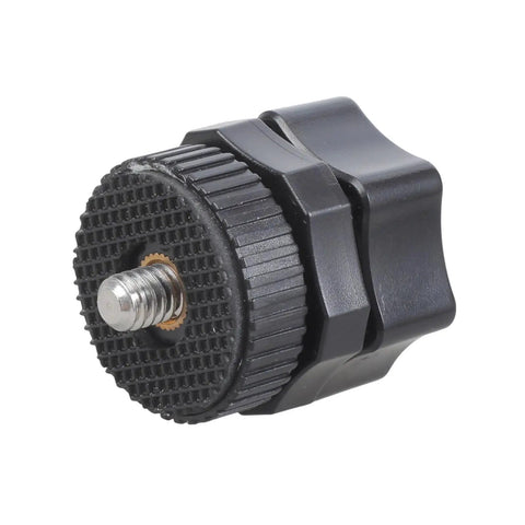 Seventeen Millimeter Ball Socket To One Fourth Twenty Thread Camera Mount Adapter For Car Mounts And Tripods, Portable Screw Adapter For Vehicle Phone Stands, Live Streaming Gear, Quick Release And Easy Setup, black 17mm to 1/4-20 thread close-up