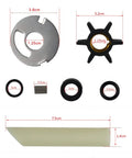 Water Pump Impeller Kit For Mercury Mariner Outboard Motors 4 To 9.8 HP 1975 1986 Replaces 89981T1 89981T2 89981Q1