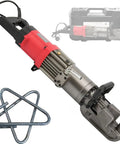 CUTPOIY Hydraulic Steel Tube Bender, 220V Electric Rebar Bending Machine with accessories, designed for bending 16mm steel rods.
