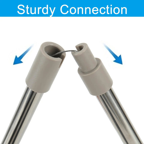 Two Pack Stainless Steel Grabber Reacher Tools Set With 32 Inch Foldable And 16 Inch Rigid Reachers, 360 Degree Rotating Jaw, Heavy Duty Trash Picker For Seniors, Home Garden Use