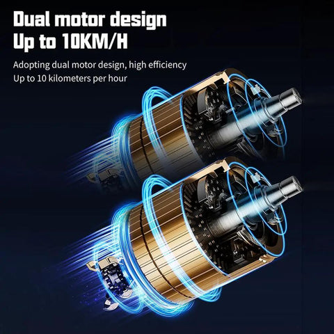 Image of dual motors for Remote Control Warship Battle Boat For Lakes And Rivers, 1:390 Scale RC Military Battleship, 2.4GHz model.