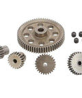 Beefed Up Steel Differential Main Spur Gear Set 64T 17T 21T 26T 29T Motor Gear For RC Cars Replacement Parts compatible gears display
