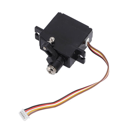 High Performance Five Wire RC Servo For One Eight Scale Remote Cars featuring a compact motor with a plug and play connector.