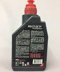Back of bottle of Dual Clutch Transmission Fluid For Smooth No Drama Shifts In Modern DCT Gearboxes With A High Performance Synthetic Formula