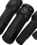 UTHCLO 8-piece hex impact socket set with extended sleeves, black oxide finish