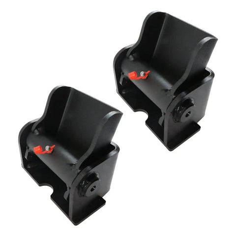 Heavy Duty Greasable Weld On Solid Steel Dump Trailer Hinges Pair showcasing robust design and grease fittings for easy installation.