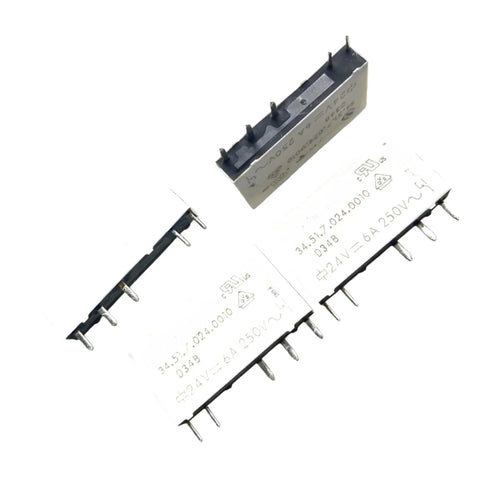 Heavy Duty 24V DC SPDT Relay 5 Pin DIN Rail Mount 10 Amp Industrial Control Module Built Tough Easy Install For Control Panels And Automation Systems Reliable Switching And Simple Wiring, 5-pin relay pins