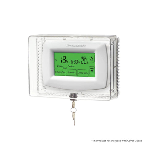 Large Thermostat Guard Shield For Home HVAC Fits Most Thermostats Up To 8.25 Inches Wide And 5.75 Inches High Clear Tamperproof Cover With Key Lock And Inner Shelf Keeps Curious Hands Off And Prevents Accidental Adjustments