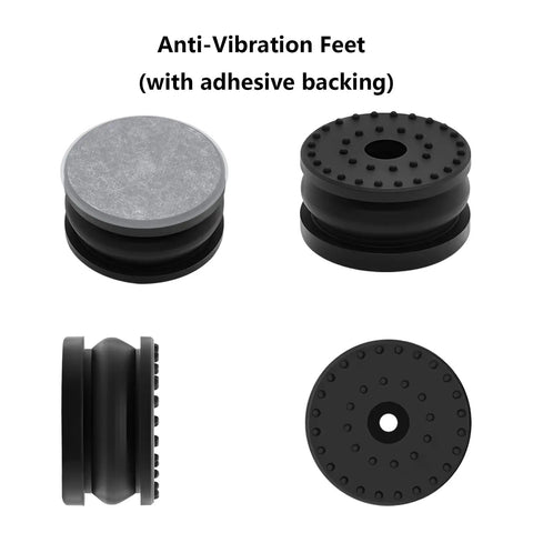 Rock Solid 3D Printer Anti Vibration Feet Pads With Screw And Gasket Replacement Kit, four rubber dampeners with adhesive backing.