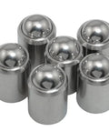 Top Tier 304 Stainless Steel Ball Head Spring Plungers Set Of Six Heavy Duty pins showing round tips, ideal for furniture and tooling.