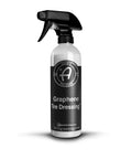 Bottle of Graphene Tire Dressing for Deep Black Satin Finish, Non Greasy Car Detailing Solution That Locks Out Water and Dirt, 16 Oz