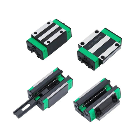 2 Piece HGR15 HGR20 Square Linear Guide Rail Set 100 To 550mm With 4 Piece HGH15CC HGH20CC For CNC Router Engraving, metal blocks